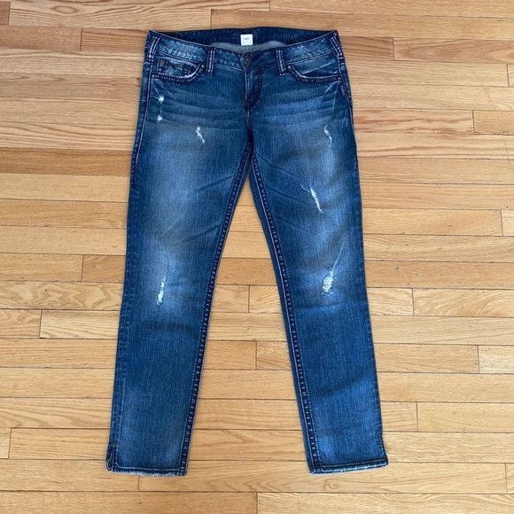Silver jeans Tuesday seven eights ankle size 30 - Picture 1 of 11